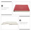 1Pièces Livre De Comptabilité Simple Rouge Similicuir Compact 9