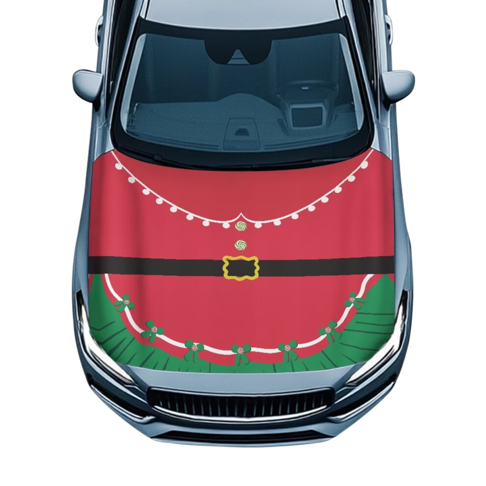 Universal Car Hood Cover For Cars/Suvs/Pickups Â Heat-Resistant, Weather-Resistant, Washable, Christmas Print 9193271987611