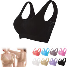Soutien-gorge de sport Visulong respirant et rafraîchissant, collection 2025, tailles L, confortable et en maille.