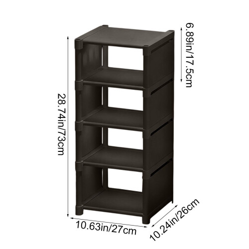 Shoe Rack Vertical 5-Tier Stackable Sturdy Organizer 2