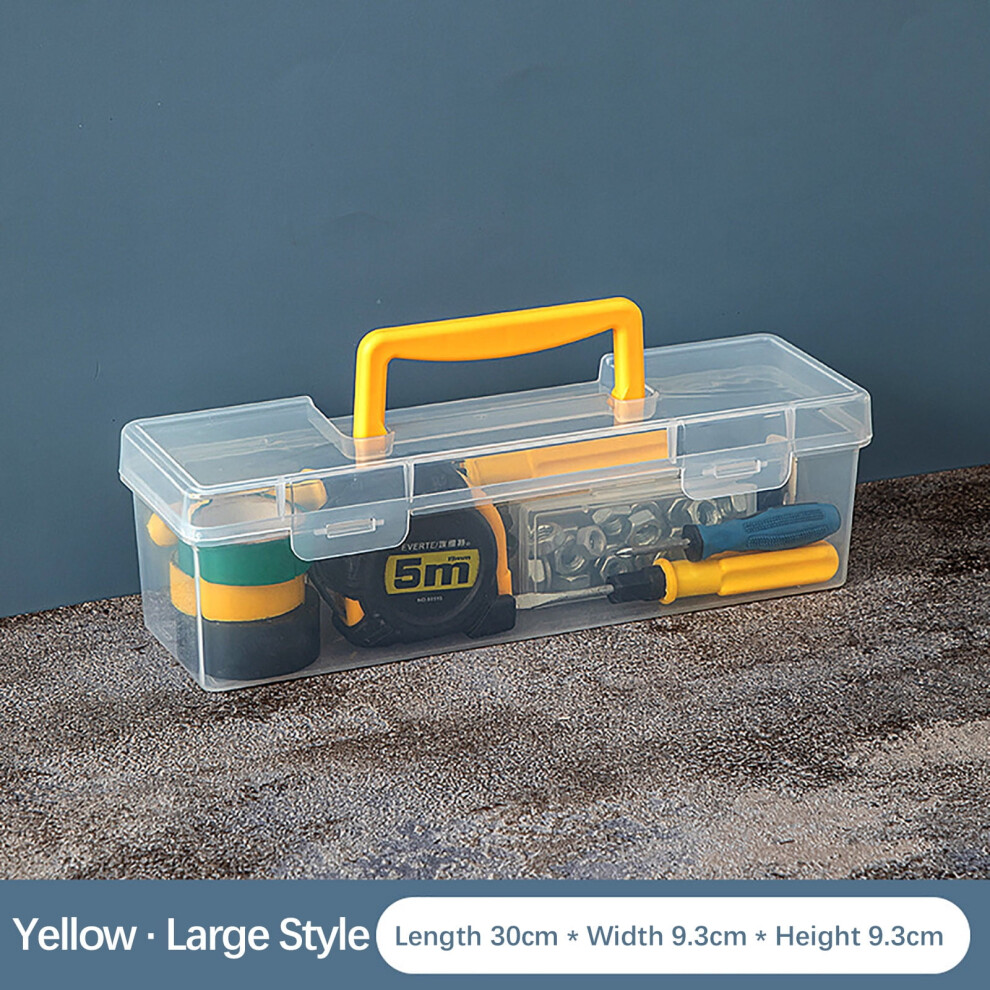 Tool Box, Transparent Storage Organizer, Durable Portable Hardware Case, For Home Repair And Diy Projects, Handymen And Hobbyists 9097180827368