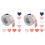Valentine's Day Heart Stickers 1000 pcs 2 Rolls 1