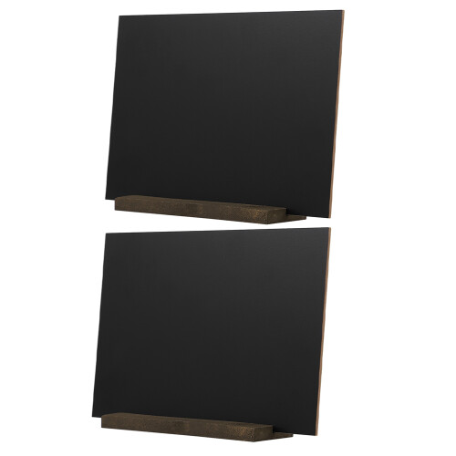 6Pcs Reusable Chalkboard Signs with Mdf Wood Base for Table Displays 1