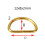 Heavy Duty D Ring Metal 100pcs Golden 2