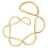 Heavy Duty D Ring Metal 100pcs Golden 3