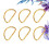 Heavy Duty D Ring Metal 100pcs Golden 9