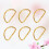 Heavy Duty D Ring Metal 100pcs Golden 10