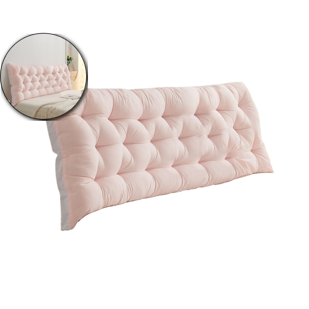 Soft Bedside Cushion for Bedroom âBack Support Pillow for Bed, Sofa or Tatami â Polyester Headboard Cushion with Removable Cover