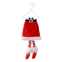 Red Christmas Elf Legs Decor – Hanging Ornament for Tree, Indoor/Outdoor Holiday Decor, Compatible with Christmas Themes