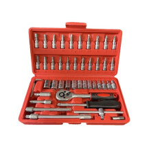 Socket Wrench Set Wrench Socket Set With Rotating Handle Extension Bar Universal Joint Sliding T-bar Blowing Box For Household Auto Repairing