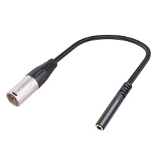 3.5mm Female To Xlr Male Converter Female To 3 Pin Xlr Male Cable for Microphone