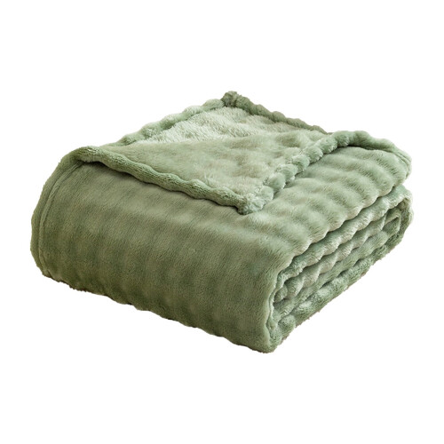 Green Fluffy Blanket Ultra Soft 39x59 Inch 1
