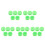 25Pcs Durable Light Wheels Plastic for Uneven Terrain Use 7