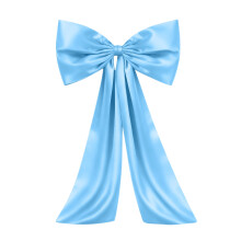Christmas Decorations Tree Decorative Bow Hanging Ornament with Support, Gifts for Friend, Blue