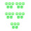 25Pcs Durable Light Wheels Plastic for Uneven Terrain Use 9