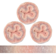 3 Pack Knitting Yarn Wool Luxurious Warm-Toned Gradient Mohair Yarn Fine Polyester Thread for Crochet Sweaters Type 6
