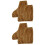 2Pairs Portable Elastic Ice Skates Covers Light Brown Boot Sleeves 7