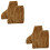 2Pairs Portable Elastic Ice Skates Covers Light Brown Boot Sleeves 8