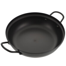 Aluminum Seafood Pot with Anti-Scald Handle, Black, Home Cooking Steamer for Crab, Lobster, Shrimp
