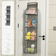 4-Shelf Over-Door Pantry Organizer w/ Clear Pockets – Under $5, Compatible with Standard Doors