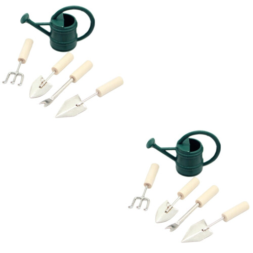 Miniature Garden Tools Set for Dollhouse - 2 Sets