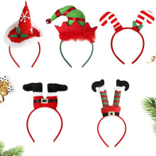 New Christmas Headwear Funny Deer Antlers Headpiece Santa Claus Hair Headband Happy New Year Merry Christmas Hair Accessories