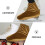 2Pairs Portable Elastic Ice Skates Covers Light Brown Boot Sleeves 11