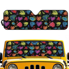 Foldable Windshield Sunshade for Jeep Wrangler and