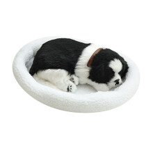 Cachorro de pelúcia realista que dorme e respira, com som – Ideal para ajudar as crianças a dormir, perfeito para presentear no Natal e em