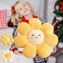 Toys under $5 Flower Throw Pillow, Soft Shaped Floor Pillow for Home Decor, Cute Aesthetic Plush Decorative Pillows for Bed, Sofa, Couch