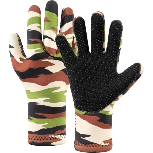 Wetsuit Gloves Camouflage Neoprene 3mm