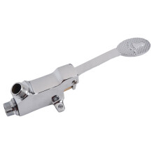 Bathroom Sink Faucet Floor Foot Pedal Control Switch Copper Bathroom Faucet