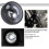 Motorcycle LED Headlight Spiral Bracket 6.5 Inch 6