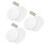 12Pcs White Plastic Wall and Ceiling Hole Cover Plates Round Flat Caps 9