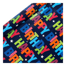 Bunte Geschenkpapierrolle für Geburtstage – 1/2/3/4/5/6 Stück, für Kinder, Männer, Frauen – Geeignet für alle Geburtstagsfeiern und Feiertage