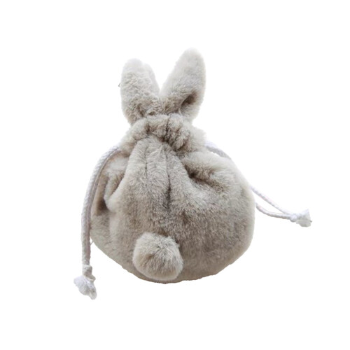 Easter plush bunny drawstring bag with ears 1 piece 2