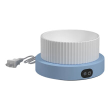 Thermostatic Heated Pet Bowl for Dogs, Cats, Chickens & Birds – Outdoor Winter Waterer, Compatible with Anti-Chew Cord