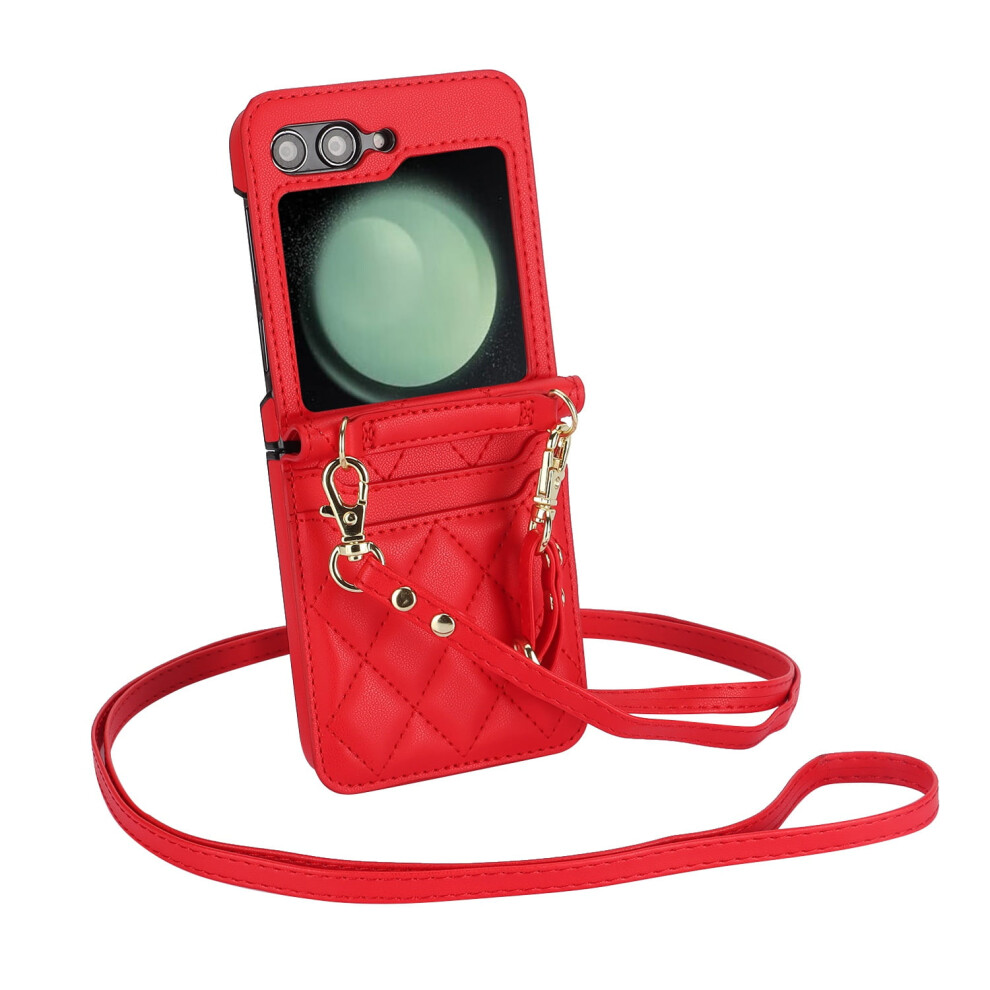 Leather Wallet Phone Case For Samsung Galaxy Z Flip 3 To 7 9043876492433