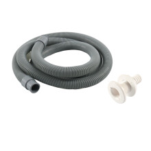 4Pcs Bilge Pump Kit for 19mm Outlets: 6ft PVC Hose, 2 Clamps, 1 Thru-Hull Fitting – Compatible with Marine Boats & Pools