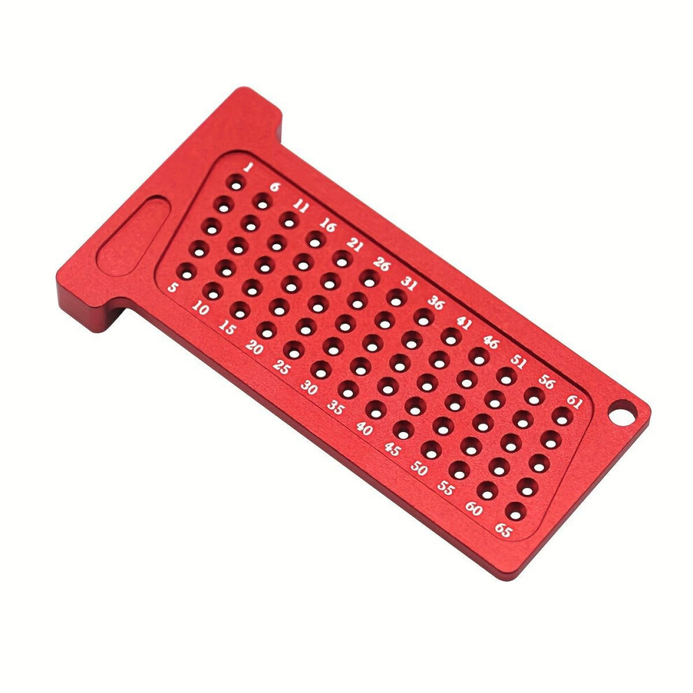 Woodworking Scribe Metric/Inch Precision T-Ruler Aluminum Pocket Marking Gauge Carpentry Cross Calibration Hole Scribing Ruler 9097180831365