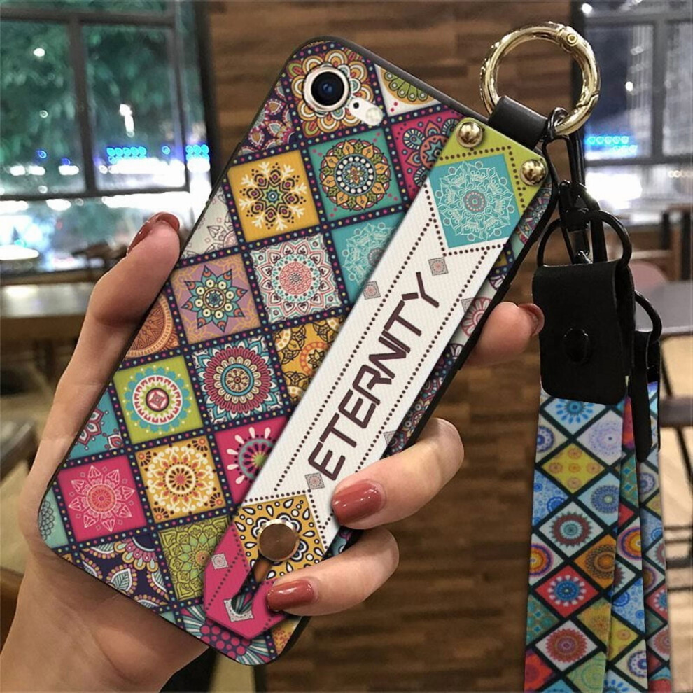 Phone Case Compatible With Iphone 7/8/Se 2020/Se2 Â Shockproof, Dust-Resistant, Wrist Strap & Kickstand, Chinese Style 9493189705438