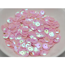 3000 8mm CUP round loose sequins Paillettes sewing Wedding-Pink AB
