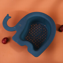 Kitchen Sink Drain Basket Elephant Drain Rack Multi Functional Hanging Filtering Drain Shelf Corner Kitchen Sink Strainer, Dark Blue
