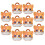 10Pcs Treat Boxes Snacks Cases Cat Design Candy Boxes Cardboard Box with Handle 7