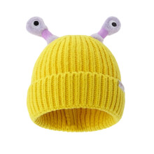 Knitted Beanie with Glowing Eyes & Stretchy Tentacles