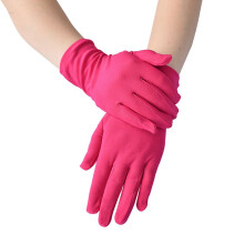 Retro-Handschuhe für Damen und Herren, kurze Stretch-Handschuhe mit Sonnenschutz, Vollfinger-Fäustlinge, schwarze, sexy Fahrhandschuhe,