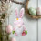 Easter gnome doll bunny pink hanging decoration 4