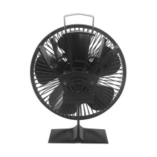 Winter Warmer Fireplace Stove Fan 5 Heat Powered Fan with Protective Cover Quiet Efficient for Wood Stove Fan