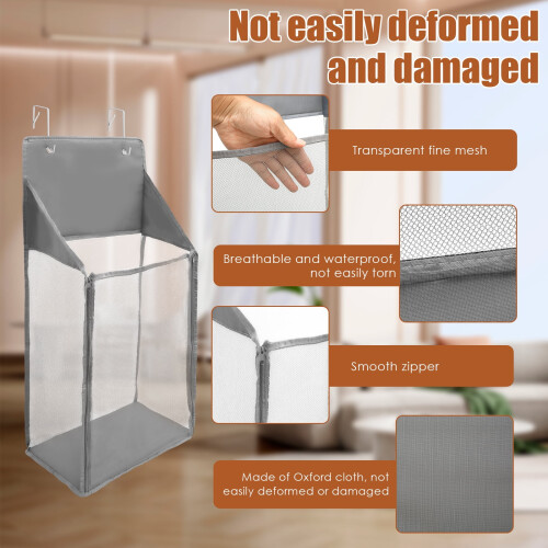 Multi-Functional Hanging Storage Bag For Clothes And Laundry Organizing 2