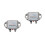 2Pcs Silver Intelligent Electronic Voltage Regulator for Car Generator 8